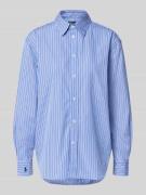 Regular fit overhemdblouse met logostitching