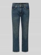 Straight fit jeans in used-look