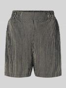 Korte relaxed fit broek met structuurmotief