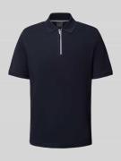 Regular fit poloshirt met ritssluiting