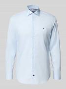 Slim fit zakelijk overhemd met kentkraag