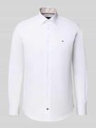 Regular fit zakelijk overhemd van puur katoen