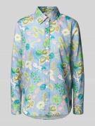 Regular fit overhemdblouse in all-over look
