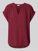 Loose fit blouseshirt van viscosemix
