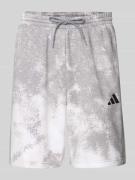 Korte broek met labelstitching en elastische band