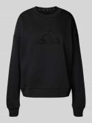 Sweatshirt met kralen en ronde hals