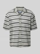 Relaxed fit midi-jurk met biologisch katoen in gehaakte look