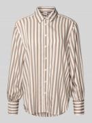 Regular fit overhemdblouse met sportmanchetten, model 'Vic'