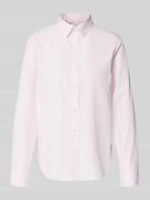 Regular fit overhemdblouse van puur katoen met logostitching