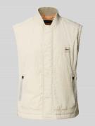 Relaxed fit outdoor-bodywarmer met blinde ritssluiting