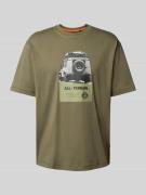 Regular fit T-shirt van puur katoen, model 'WAGON'