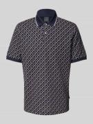 Regular fit poloshirt in all-over look