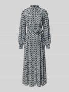 Soepele overhemdjurk van pure zijde, model 'NARVEL'