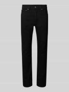 Slim fit jeans van katoenmix met logopatch, model '515'