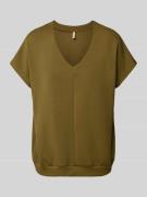 T-shirt met V-hals, model 'BANU'