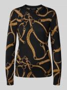 Gebreide pullover met ronde hals, model 'SHAVONNE'