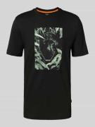 Regular fit T-shirt van puur katoen, model 'ANIMALI'