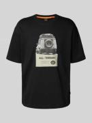 Regular fit T-shirt van puur katoen, model 'WAGON'