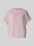 Loose fit T-shirt met labelstitching, model 'ENARI'