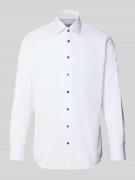 Regular fit zakelijk overhemd met kentkraag