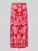 Midirok met plissévouwen en elastische band