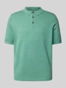 Regular fit poloshirt in gebreide look