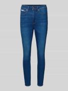 Skinny fit jeans van katoenmix