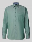 Modern fit zakelijk overhemd met kentkraag