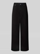 Wide leg jeans met steekzakken, model 'Leni'