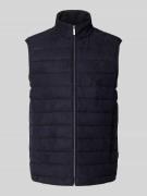 Regular fit bodywarmer met opstaande kraag
