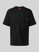 Regular fit T-shirt met borstzak, model 'Dargentee'