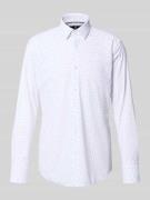Slim fit zakelijk overhemd met elastisch performancemateriaal, model '...