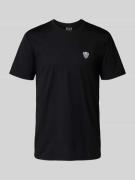Regular fit T-shirt met logopatch, model 'Train'