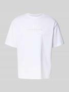 T-shirt met labelstitching
