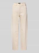 Relaxed fit high waist jeans met steekzakken