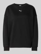 Oversized sweatshirt met labelstitching