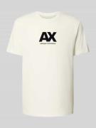 Regular fit T-shirt van puur katoen met logoprint