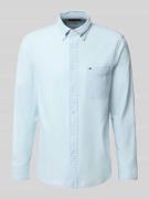 Regular fit jeansoverhemd van puur katoen