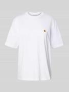 Oversized T-shirt met labelstitching