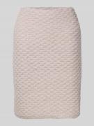 Minirok van effectgaren met structuurmotief
