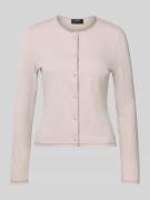 Gebreid jack van viscosemix met ronde hals