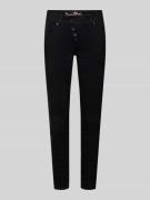 Broek in verkorte pasvorm met knoopsluiting
