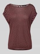 T-shirt van viscose met kapmouwen, model 'Sekadi minimal'