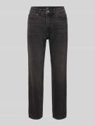 Straight fit jeans van katoenmix, model 'EMILY'