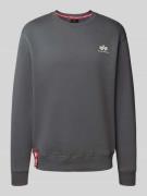 Sweatshirt met labelprint
