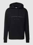 Hoodie met labelprint