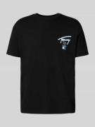Regular fit T-shirt van puur katoen