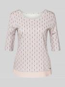 T-shirt met 1/2-mouwen