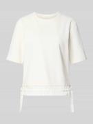 T-shirt van modalmix met strikdetails