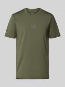 T-shirt met labeldetail